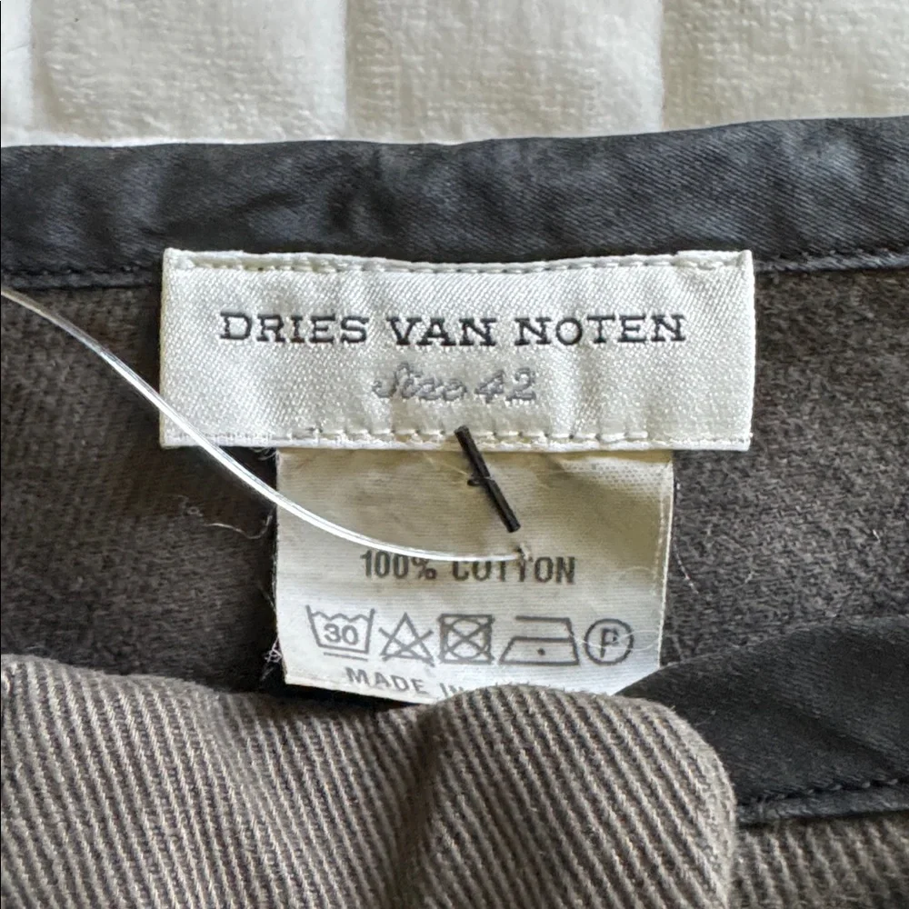 Dries Van Noten Green/Brown Cargo Midi skirt size 42 US size 10 - Picture 2 of 5